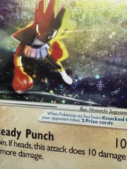 Pokemon TCG PSA 1 Poor Hitmonchan ex Holo Ruby & Sapphire 98/109 DOUBLE SWIRL - Image 3