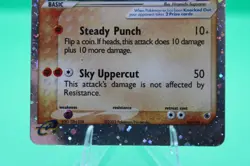 Hitmonchan ex - 98/109 Ruby & Sapphire Ultra Rare Holo SWIRL Pokemon - MP - Image 4