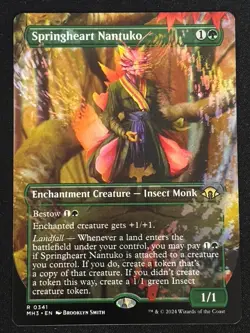 1x MTG Springheart Nantuko (Borderless) - Modern Horizons 3 (MH3) #341 - Magic - Image 1