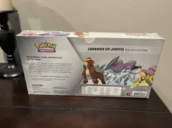 Pokemon Legend of Johto Pin Collection Box Set New Sealed Suicune Entei Raikou - Image 3