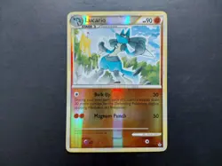 Pokemon - Lucario 19/95 Reverse Holo Heart Gold Soul Silver Unleashed - Image 1