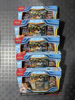 5x Pokemon Mega Evolution Mega Kangaskhan Ex Box Factory Sealed-20Packs - Image 1