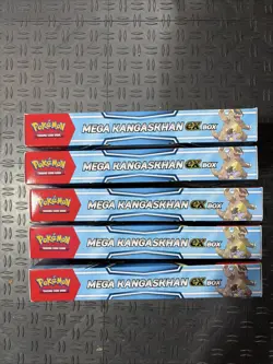5x Pokemon Mega Evolution Mega Kangaskhan Ex Box Factory Sealed-20Packs - Image 2