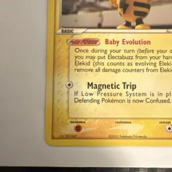 Pokemon Elekid Rare 23/115 EX Unseen Forces Regular Basic 50 HP 2005 - Image 2