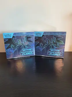 Pokemon Phantasmal Flames Mega Evolution Elite Trainer ETB Sealed New 2 Box Lot - Image 1