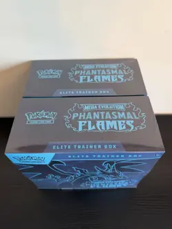 Pokemon Phantasmal Flames Mega Evolution Elite Trainer ETB Sealed New 2 Box Lot - Image 5