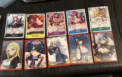 10 Anime Waifu Trading Cards Goddesses Story And One Piece TCG Lot #15 All NM - Image 1