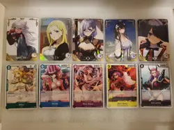 10 Anime Waifu Trading Cards Goddesses Story And One Piece TCG Lot #15 All NM - Image 1