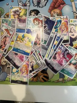 One Piece Tcg Waifu Lot Of 75 Cards Common And Uncommon Nami Nico Baby OP10 - Image 3