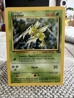 Scyther Jungle Set 26/64 Mint Rare Non Holo Pokemon Card 1999 - Image 1