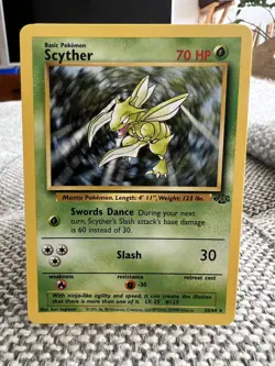 Scyther Jungle Set 26/64 Mint Rare Non Holo Pokemon Card 1999 - Image 3