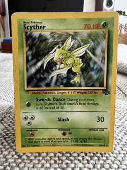 Scyther Jungle Set 26/64 Mint Rare Non Holo Pokemon Card 1999 - Image 5