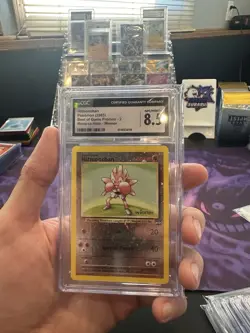 Pokemon Best of Game 2003 Hitmonchan Reverse Holo 2/9 Winner CGC 8.5 Near Mint+ - Image 1
