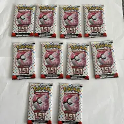 POKEMON Cards 10 x 10 Card Packs Scarlet & Violet 151 - Image 1
