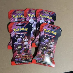 Pokemon TCG Destined Rivals Sleeved Booster Pack Lot Of 5 - SEALED ✅ - Image 1