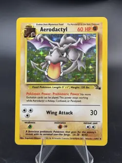 Aerodactyl - 1/62 - 1999 Fossil Unlimited - WOTC - Holo MP/HP - Pokemon TCG - Image 1