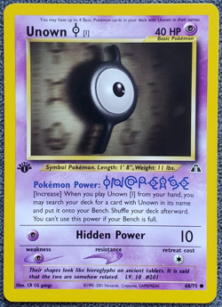 1st Edition Unown [I] - Neo Discovery - #68/75 - Vintage Pokemon Card 2001 WOTC - Image 1