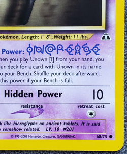 1st Edition Unown [I] - Neo Discovery - #68/75 - Vintage Pokemon Card 2001 WOTC - Image 4