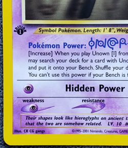 1st Edition Unown [I] - Neo Discovery - #68/75 - Vintage Pokemon Card 2001 WOTC - Image 5