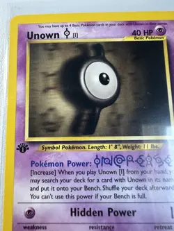 Unown [I] 1st Edition 68/75 Neo Discovery WOTC Vintage Pokemon - Image 2