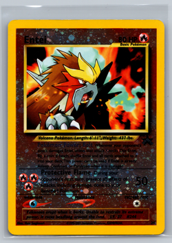 Entei #34 Black Star Promo Reverse Holo Rare Vintage Pokemon Card - LP 002 - Image 1
