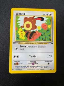 Sentret 63/75 1st Edition - Neo Discovery 2001 WOTC - Pokemon TCG Card LP - Image 1