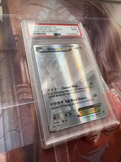 Mint PSA 9 Dialga EX 122/119 XY Phantom Forces Silver Secret Rare Full Art 2014 - Image 2
