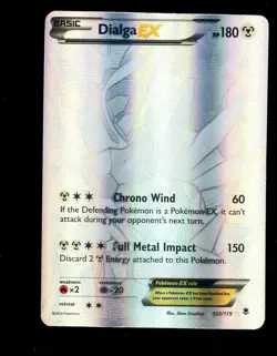 2014 Pokemon XY Phantom Forces Secret Rare #122/119 Dialga EX - Image 1