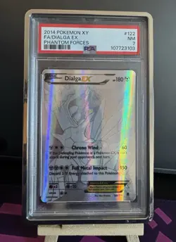 Pokemon TCG Dialga EX Card Phantom Forces Secret Rare 122/119 PSA 7 - Image 3