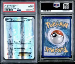 2014 Pokemon XT Phantom Forces #122 FA/Dialga Ex Phantom Forces PSA 8 NM-MT - Image 3
