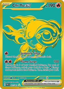 Chi-Yu ex 241/091 - Pokemon TCG - Sv: Paldean Fates Holo - Hyper Rare - NM - Image 1