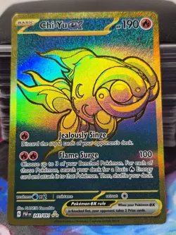 Chi-Yu ex 241/091 - Pokemon TCG - Sv: Paldean Fates Holo - Hyper Rare - NM - Image 1