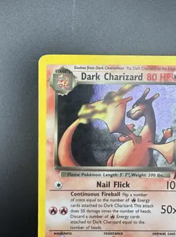 Pokemon TCG Dark Charizard 4/82 Team Rocket Unlimited Holo Rare WOTC HP Card - Image 4