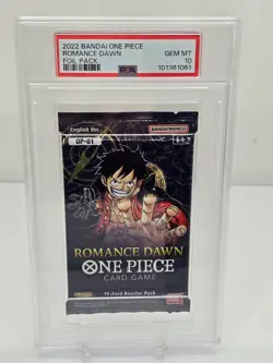 PSA 10 GEM MT One Piece English Ver. 2022 OP 01 ROMANCE DAWN FOIL PACK Card Game - Image 1