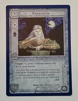 MIDDLE-EARTH CCG MECCG THRANDUIL THE WIZARDS UNLIMITED METW TWUL FIXED CARD - Image 1