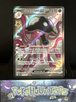Pokemon Card Toedscruel Ex 213/091 Paldean Fates Shiny Ultra Rare Near Mint - Image 1