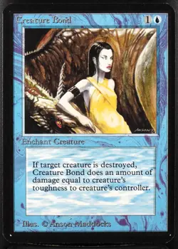 MTG Creature Bond Alpha 1993 Magic Card - Image 1