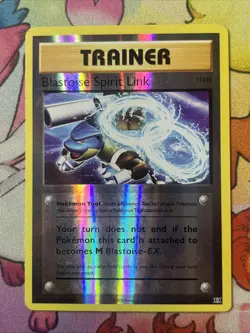 2016 Pokemon Blastoise Spirit Link Reverse Holo 73/108 XY Evolutions LP - Image 1