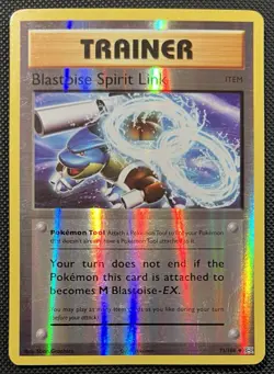 2016 Pokemon Blastoise Spirit Link Reverse Holo 73/108 XY Evolutions MP - Image 1
