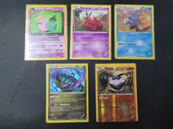 Pokemon Error card lot of 5 - Square cuts, off center OC, print error - Image 1