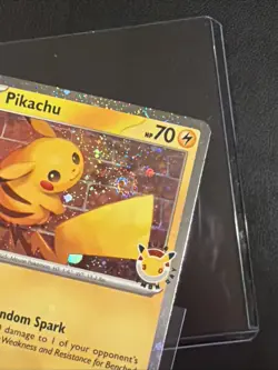 Pikachu 051 /162 Stamped 2026 Pokemon Day 30th Anniversary Promo Cosmos w/ SWIRL - Image 5
