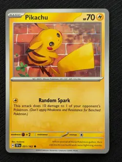 Pikachu 51/162 Temporal Forces Non-Holo ~ Pikachu Gallery - Pokemon TCG - Image 1