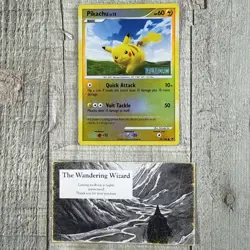 LP Pokemon 2008 Pikachu 70/100 Majestic Dawn Reverse Holo Platinum Stamp - Image 1