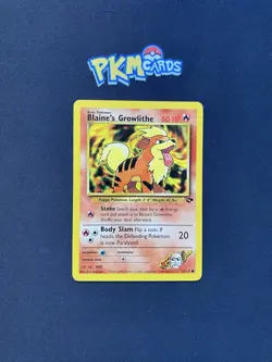 Pokemon TCG Blaine's Growlithe Gym Challenge 62/132 Regular LP. - Image 1