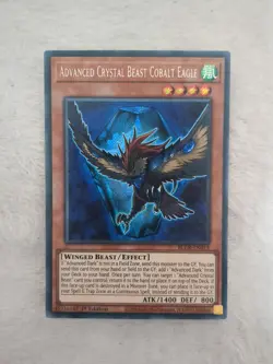 Advanced Crystal Beast Cobalt Eagle - BLCR-EN015 Secret Rare 1st Ed Yugioh - Image 1