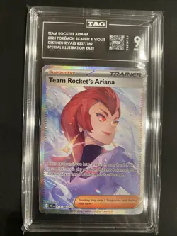 Pokemon Team Rockets Ariana Special Illustration Rare 237 Destined Rivals TAG 9 - Image 1