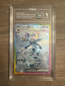 2025 Pokemon Scarlet & Violet-Glaceon EX-Special Illustration Rare - TAG Mint 9 - Image 1