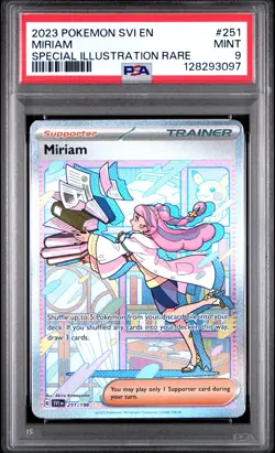2023 POKEMON SVI EN-SCARLET & VIOLET SPECIAL ILLUSTRATION RARE #251 MIRIAM PSA 9 - Image 1