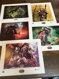 World of Warcraft Trading Card Game Alliance Art Card Set 35 8x10 Art Cards Rare - Image 2
