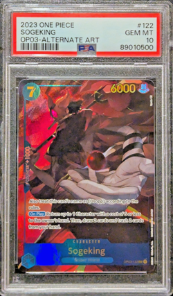 PSA 10 GEM Sogeking OP03-122 SEC Alt Art 2023 One Piece TCG English - Image 1